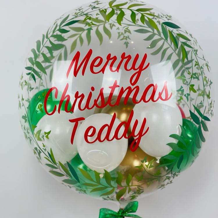 Custom - Personalised Elegant Greenery Bubble
