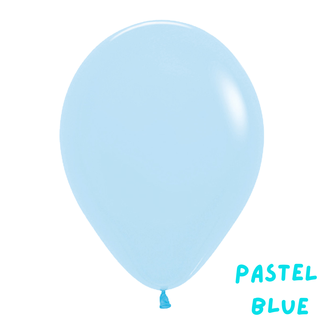6 Pastel Matte Latex Balloon Bouquet in pastel colours of your choice