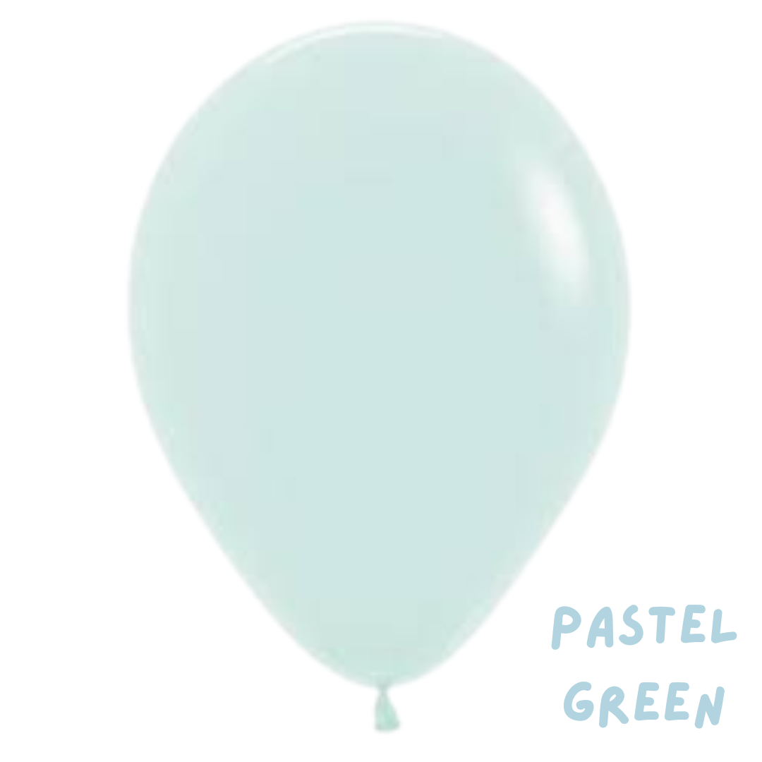6 Pastel Matte Latex Balloon Bouquet in pastel colours of your choice