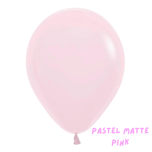6 Pastel Matte Latex Balloon Bouquet in pastel colours of your choice