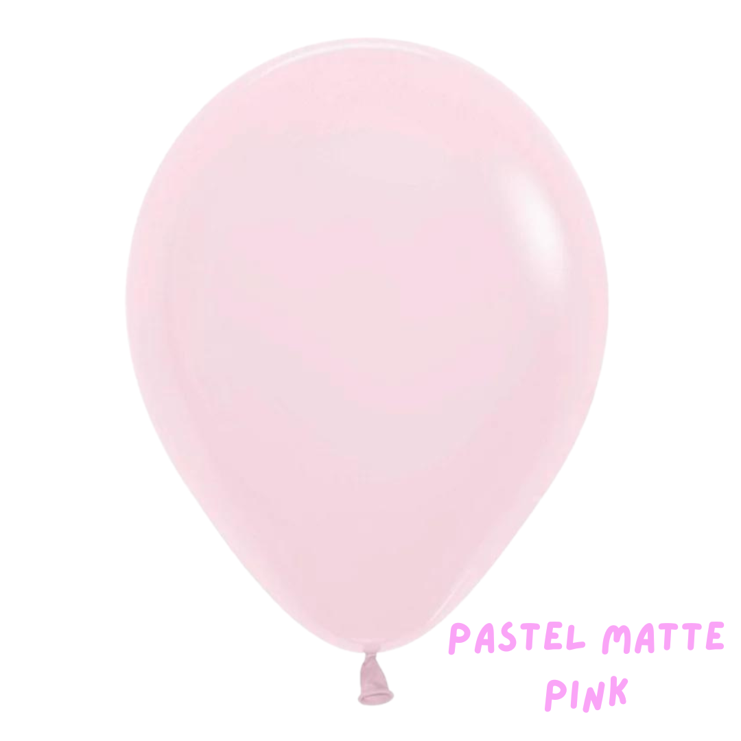 12 Pastel Matte Latex Balloon Bouquet in pastel colours of your choice