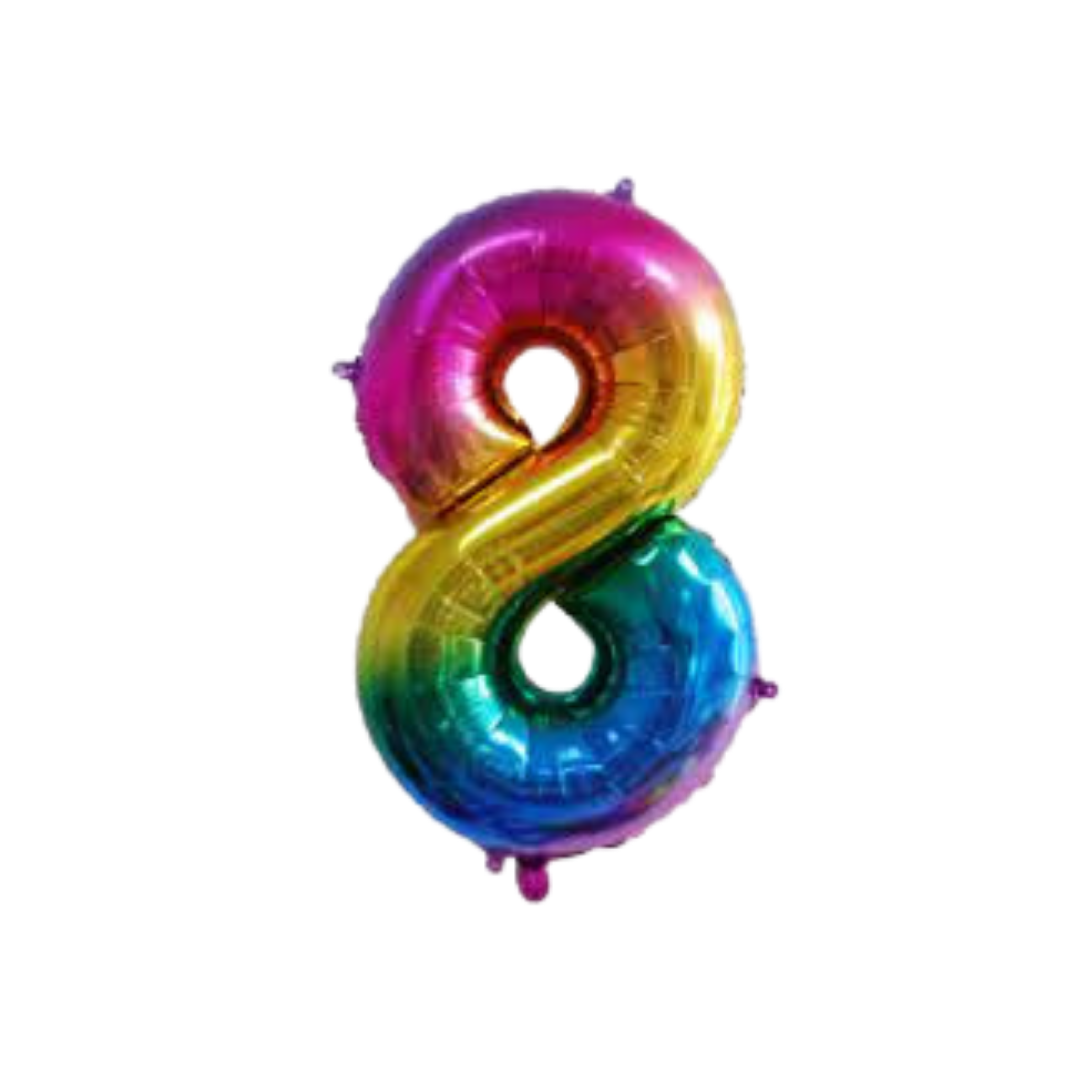 Number Balloon and 6 latex