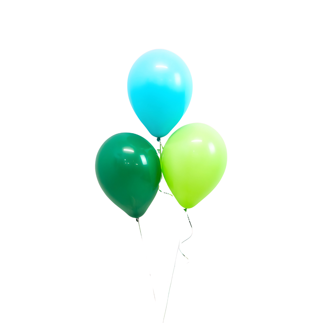 3 latex - 28cm Helium Filled Balloons