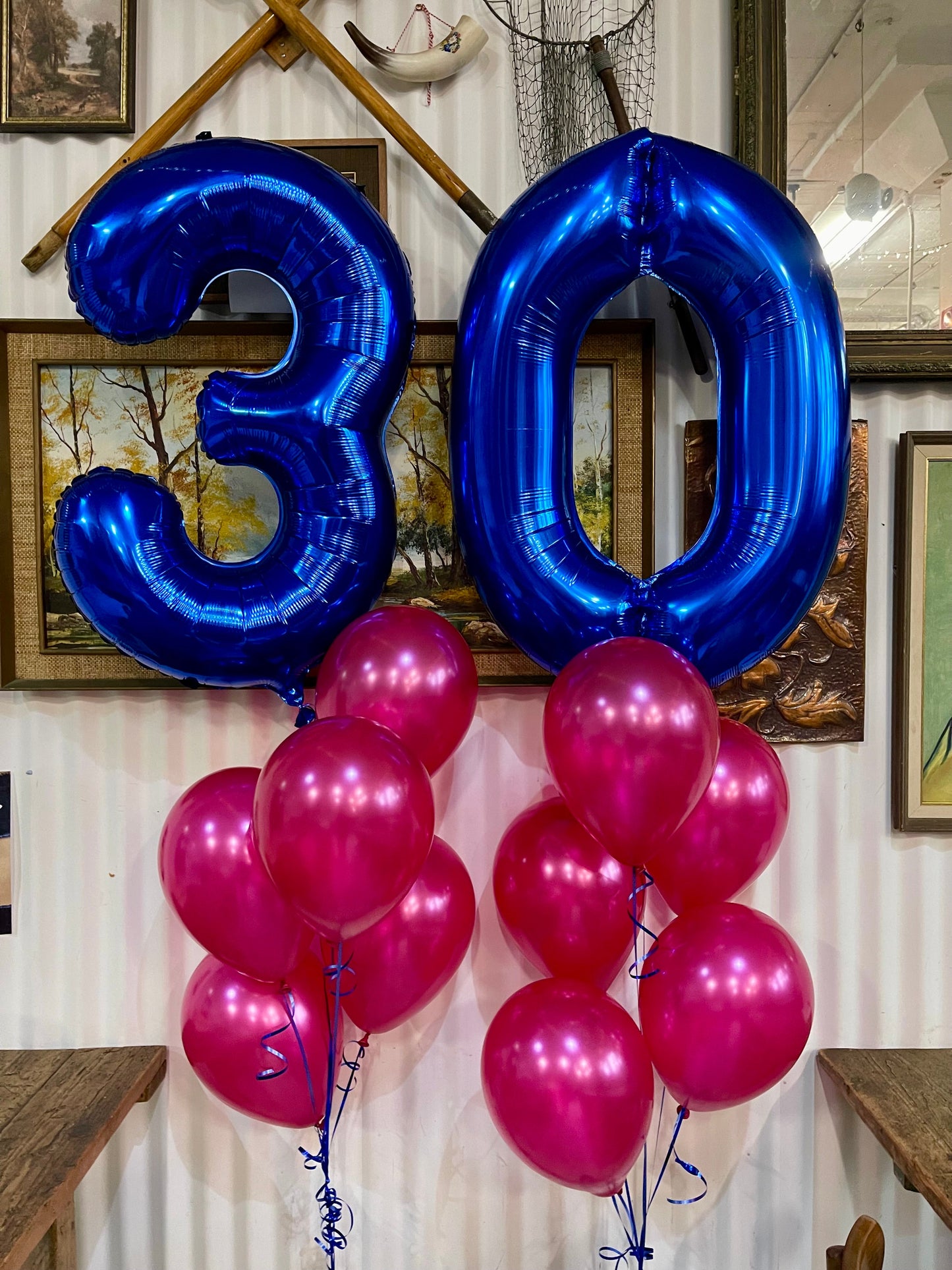 2 Large Number Bouquet and 10 latex