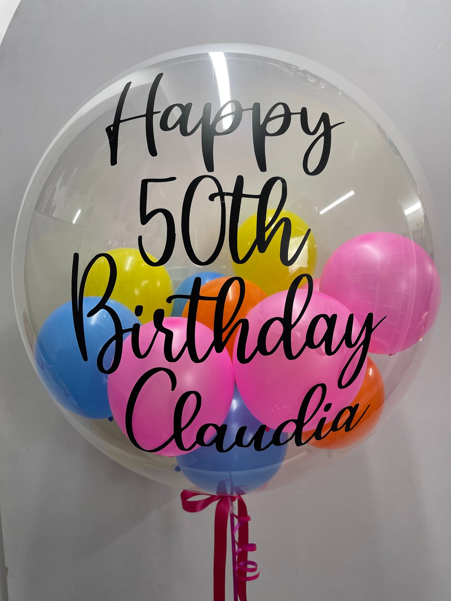 Custom - Personalised Clear 60cm Bubble Balloon