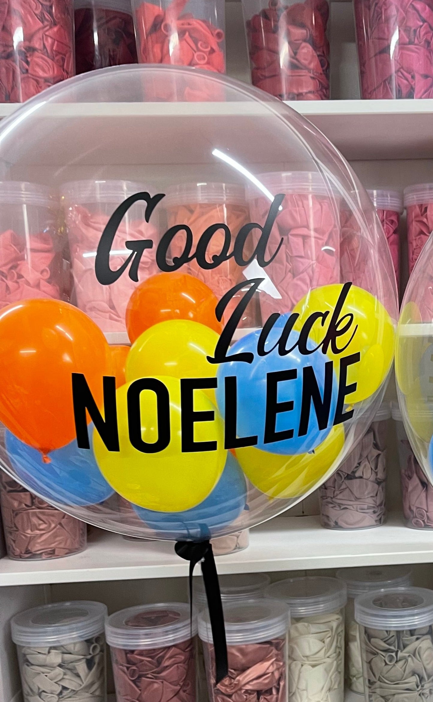 Bubble Balloons - Customised (Clear Bubble Balloon) Good Luck