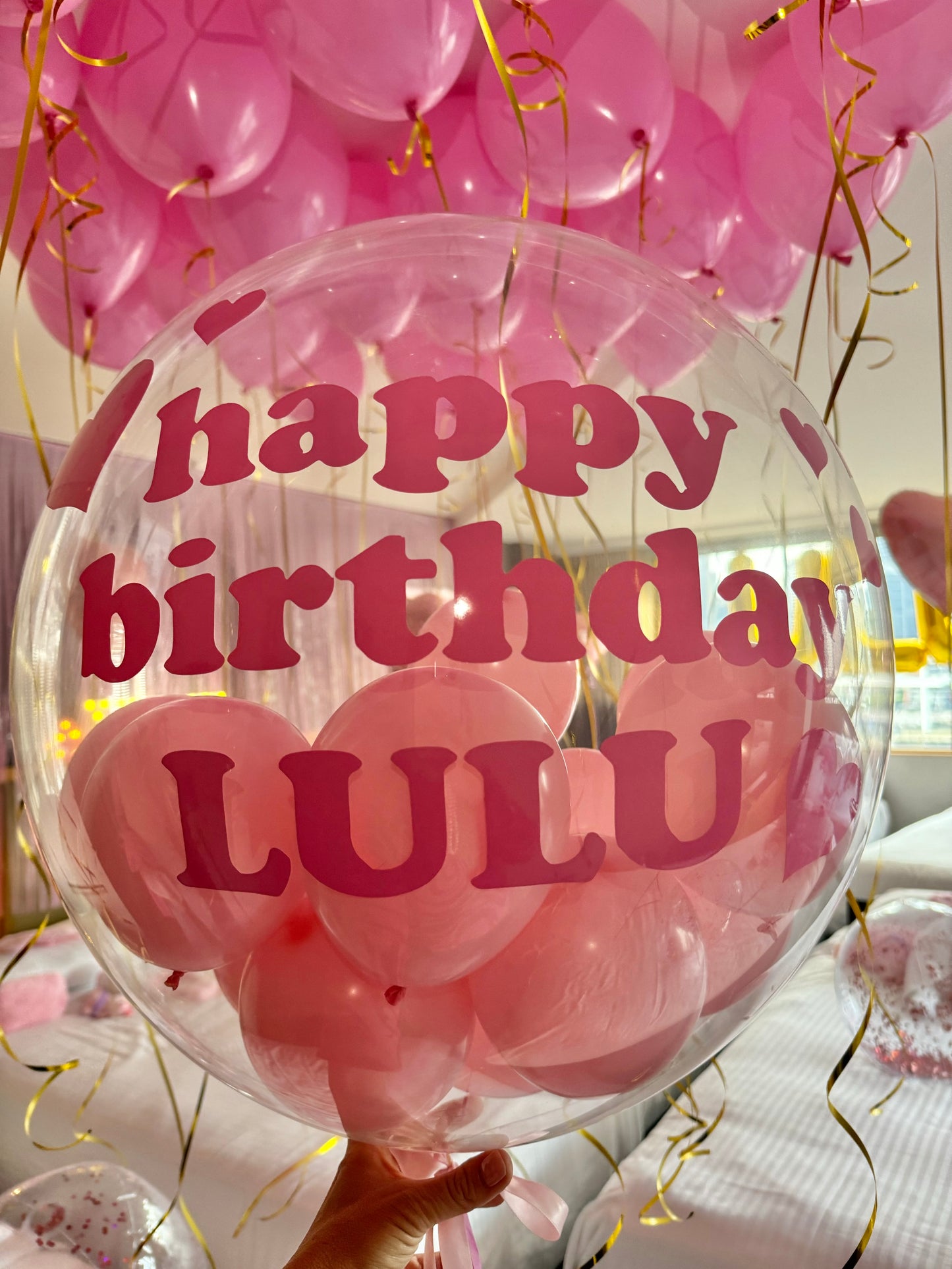 The Lulu Bubble Balloon - Customised (Clear Bubble Balloon)