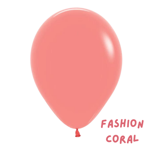 6 Latex Balloon Bouquet in fashion colours of your choice