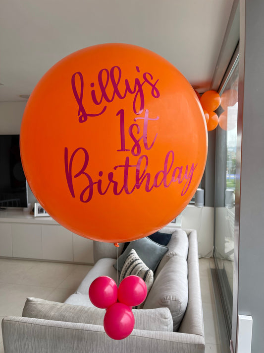 Jumbo balloon personalised