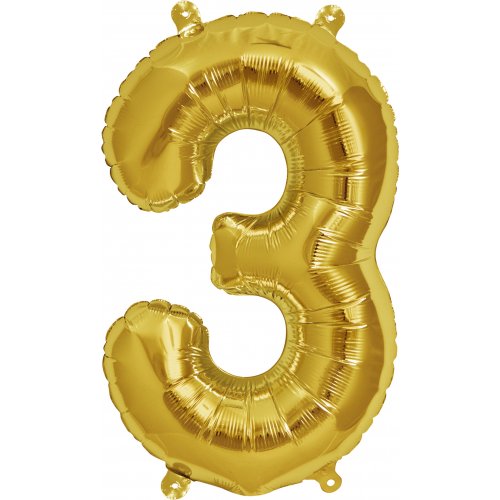 Gold - Large Number 86cm with Helium