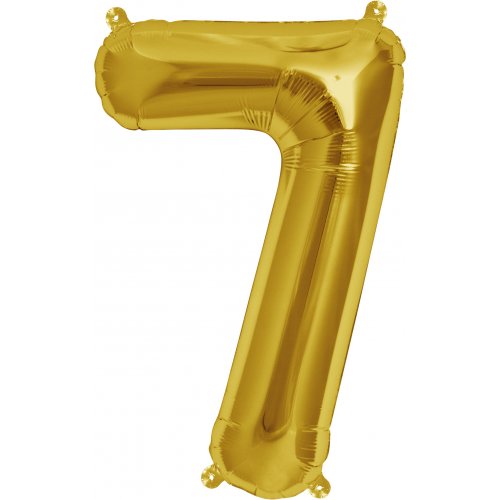 Gold - Large Number 86cm with Helium