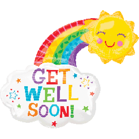 Get Well Soon Happy Rainbow