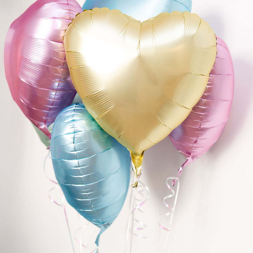 Love Heart Bouquet Pastel Colours