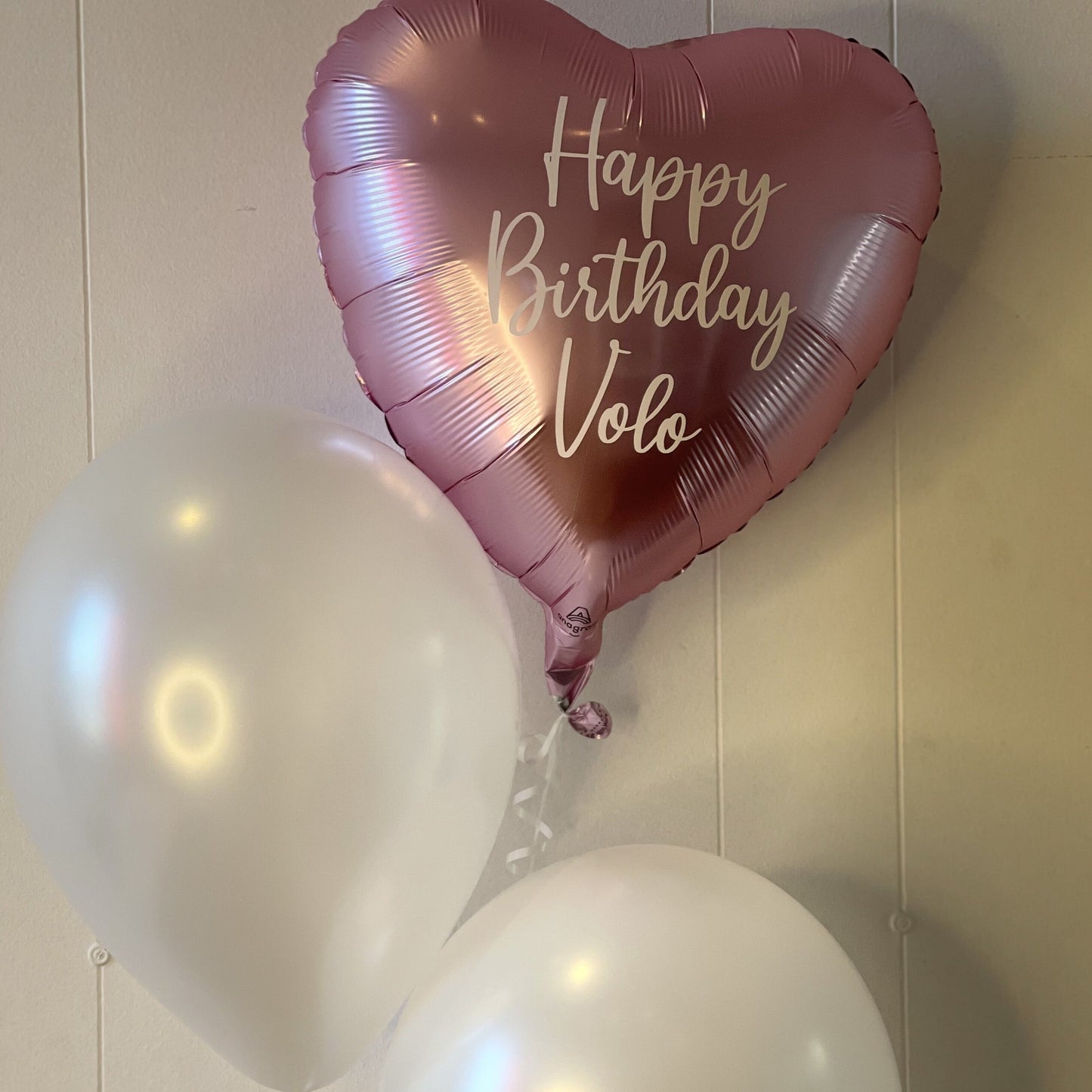 Personalised 45cm heart balloon