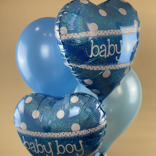 Baby Boy with Hearts