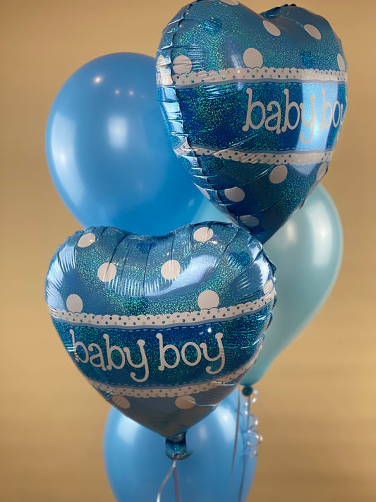 Baby Boy with Hearts