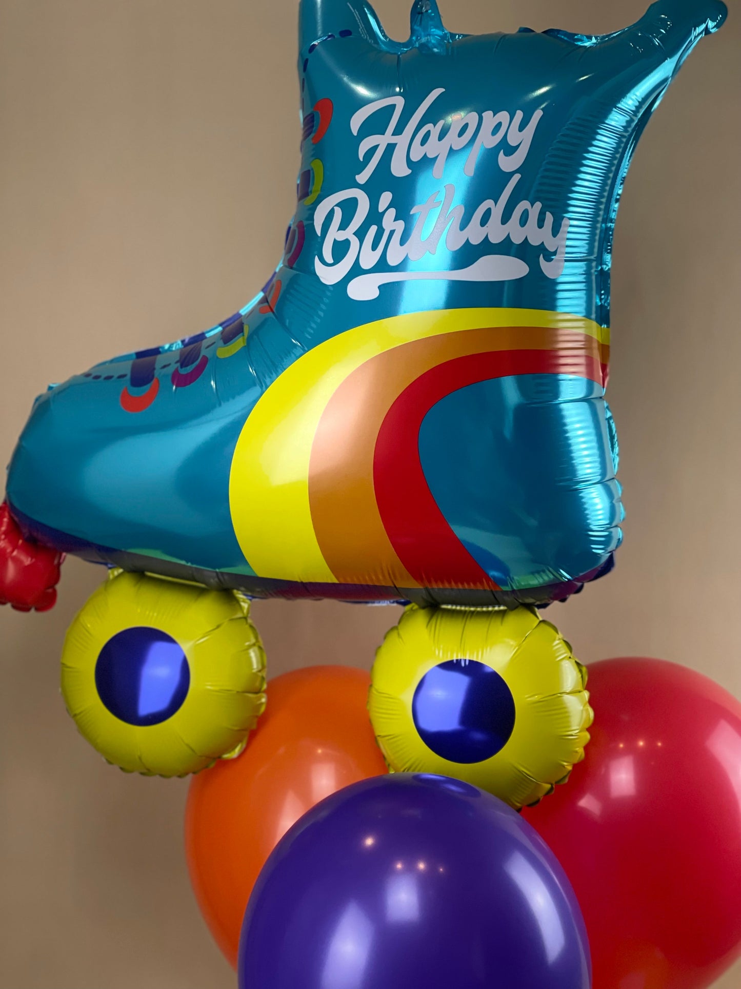 Roller Derby Bouquet with Aqua Skates