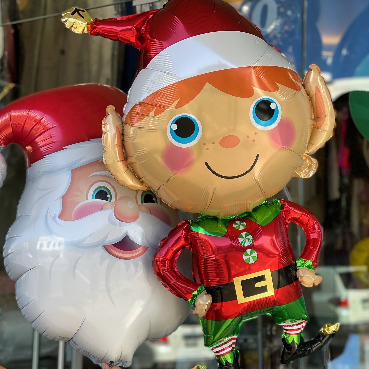 Happy Christmas Elf 88cm foil helium filled