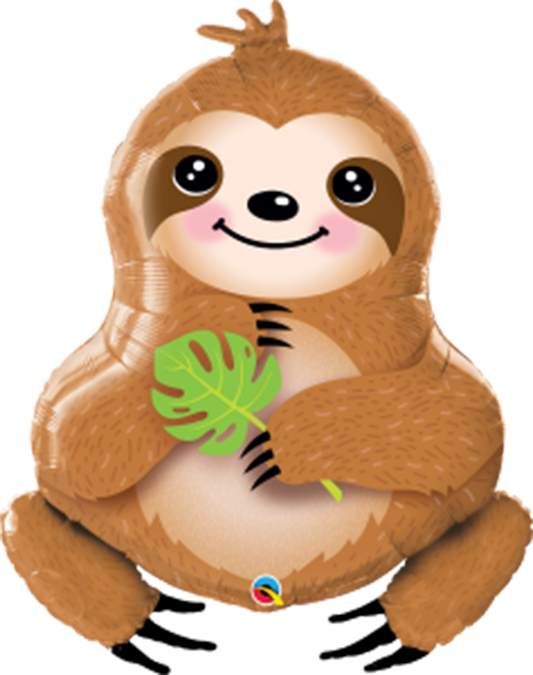Sweet Sloth 99cm foil helium balloon