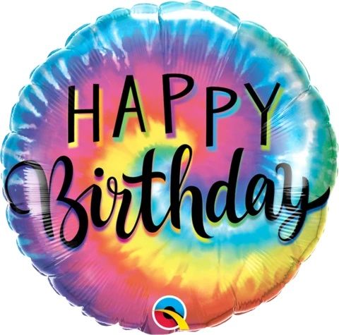 Happy Birthday Rainbow Tie Dye