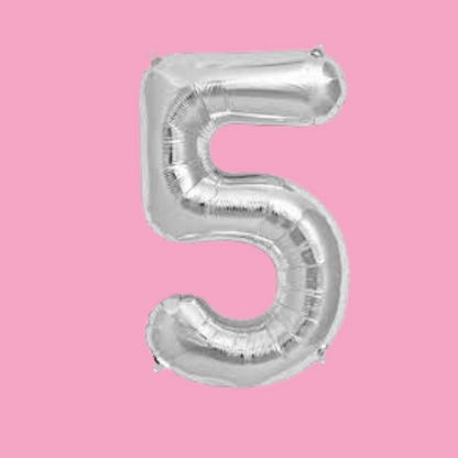 Get ready to party bouquet - 2 Large Numbers and 6 latex