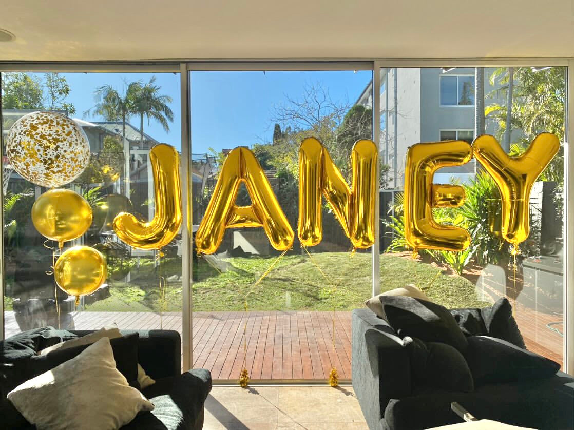 Gold Letter K Balloon - 86cm