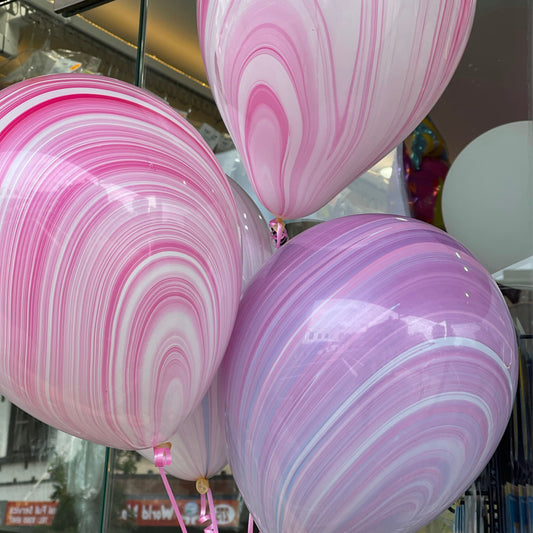 party central - 3 x 28cm Agate Latex Helium Balloons