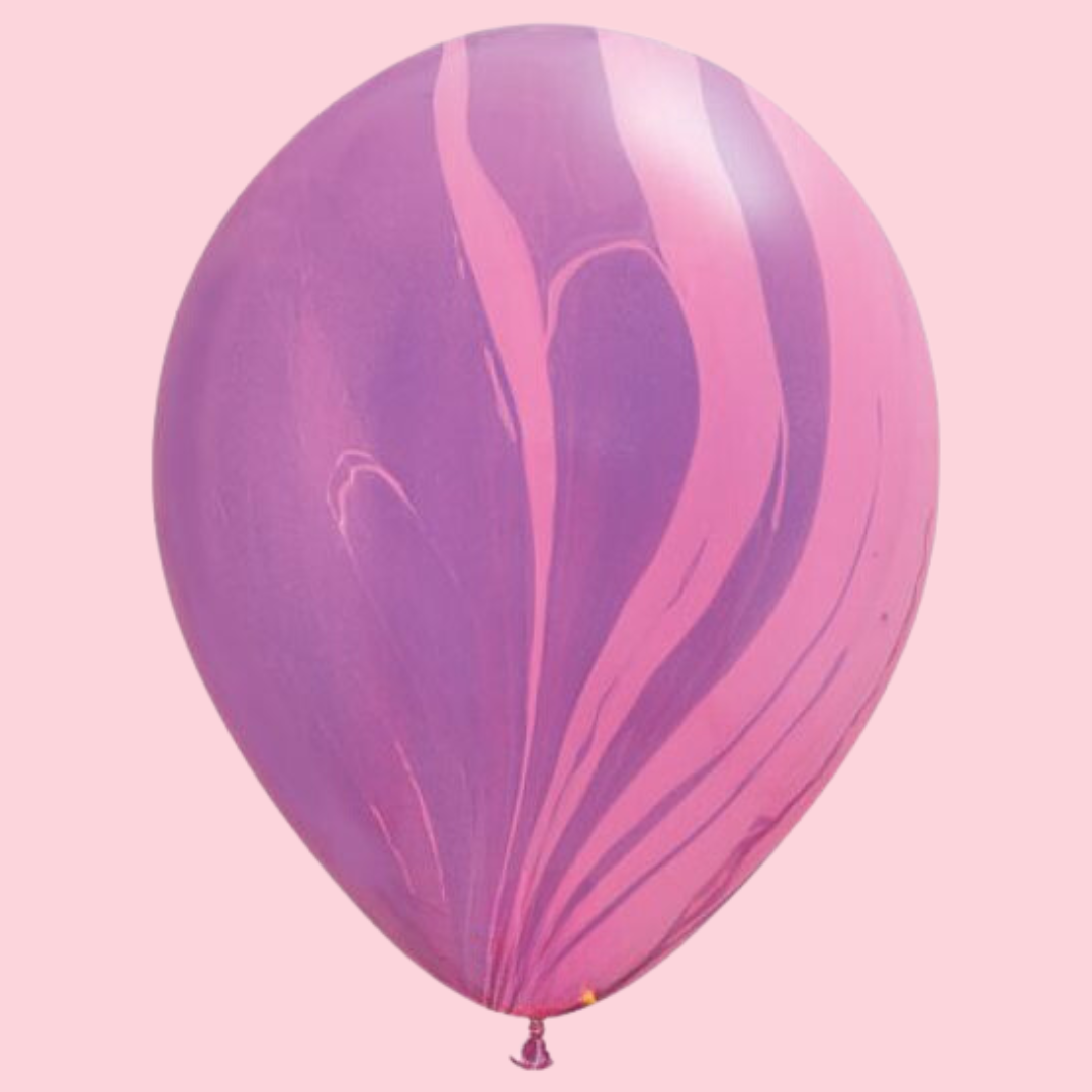 3 x 28cm Agate Latex Helium Balloons