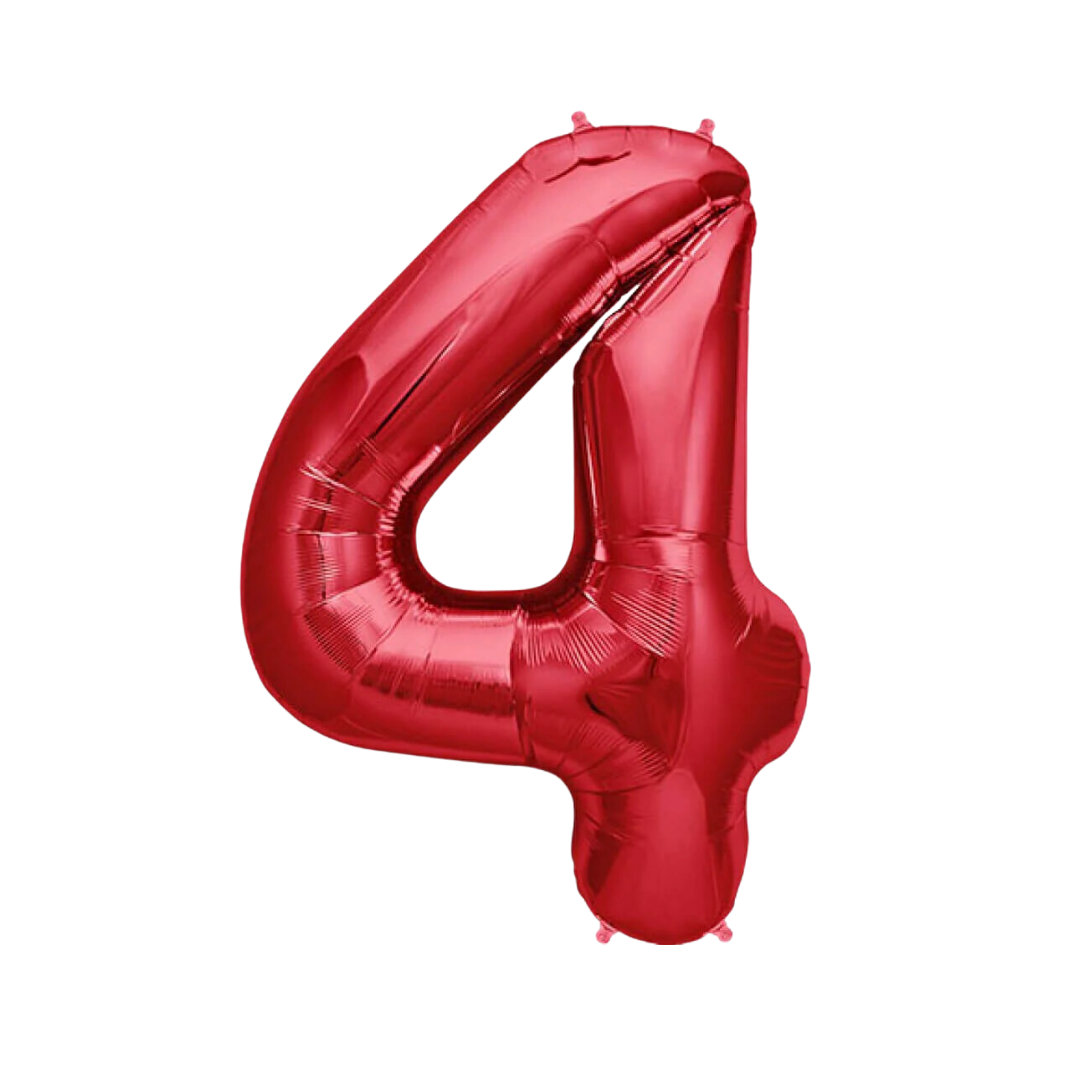 Number Balloon and 6 latex