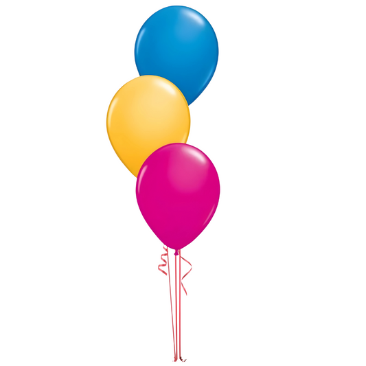 3 latex - 28cm Helium Filled Balloons
