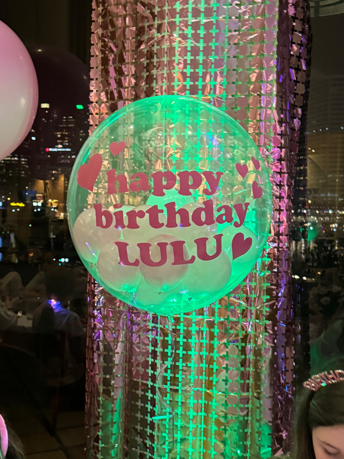 The Lulu Bubble Balloon - Customised (Clear Bubble Balloon)