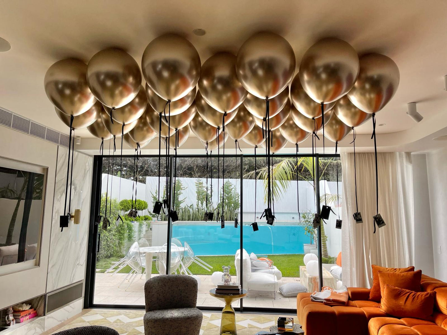 30 Floatograph Balloons - Reflex gold