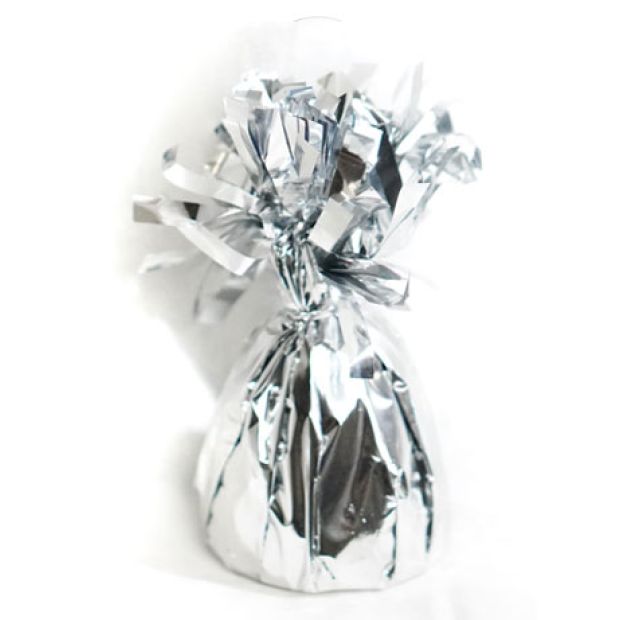 Party Central Foil Balloon Weight - Silver