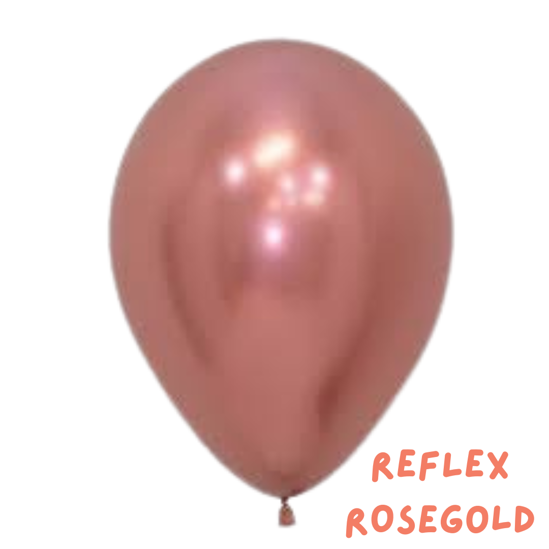 3 shades of pink - 12 x 28cm latex balloons