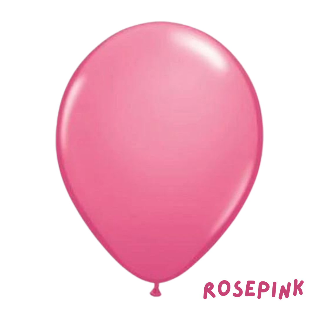 3 shades of pink - 12 x 28cm latex balloons
