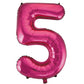Hot Pink - Large Number 86cm