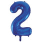 Royal Blue - Large Number 86cm