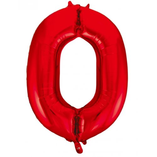 Red - Large Number 86cm