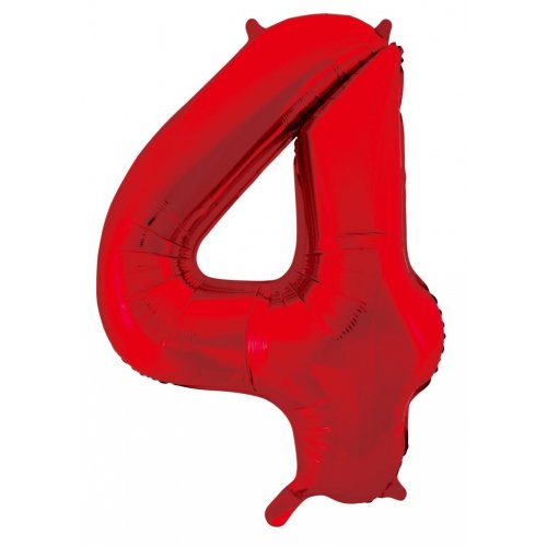 Red - Large Number 86cm