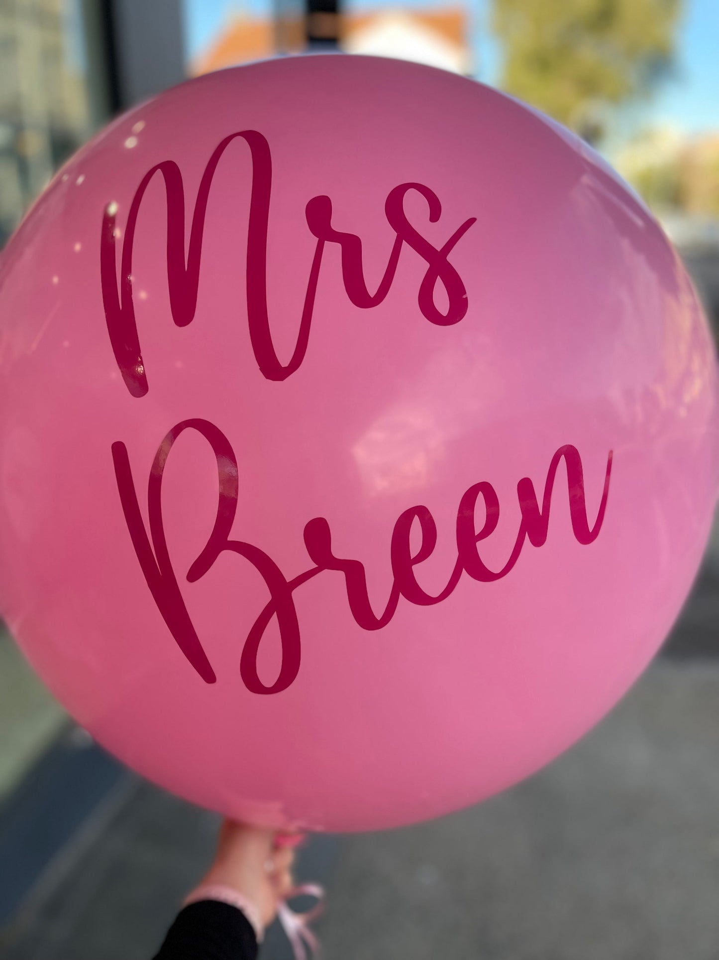 Jumbo balloon personalised