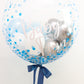 Bubble Balloon - Customised (Blue Confetti Dot)