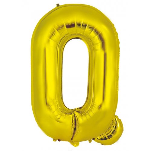 Gold Letter Q Balloon - 86cm