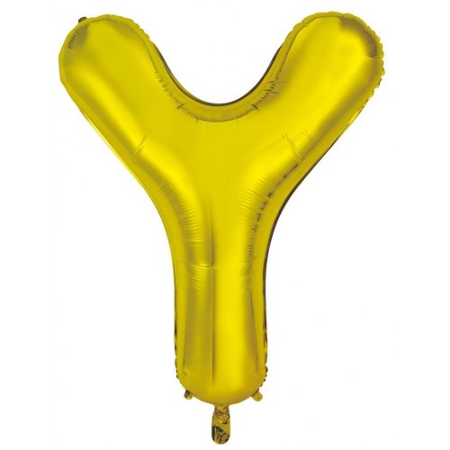 Gold Letter Y Balloon - 86cm