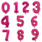 Hot Pink - Large Number 86cm